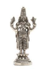 Brass Silver-Coated Superfine Tirupati Balaji Idol- 5.5 Inches - Image 8