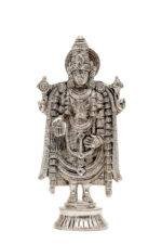 Brass Silver-Coated Superfine Tirupati Balaji Idol- 7 Inches - Image 7