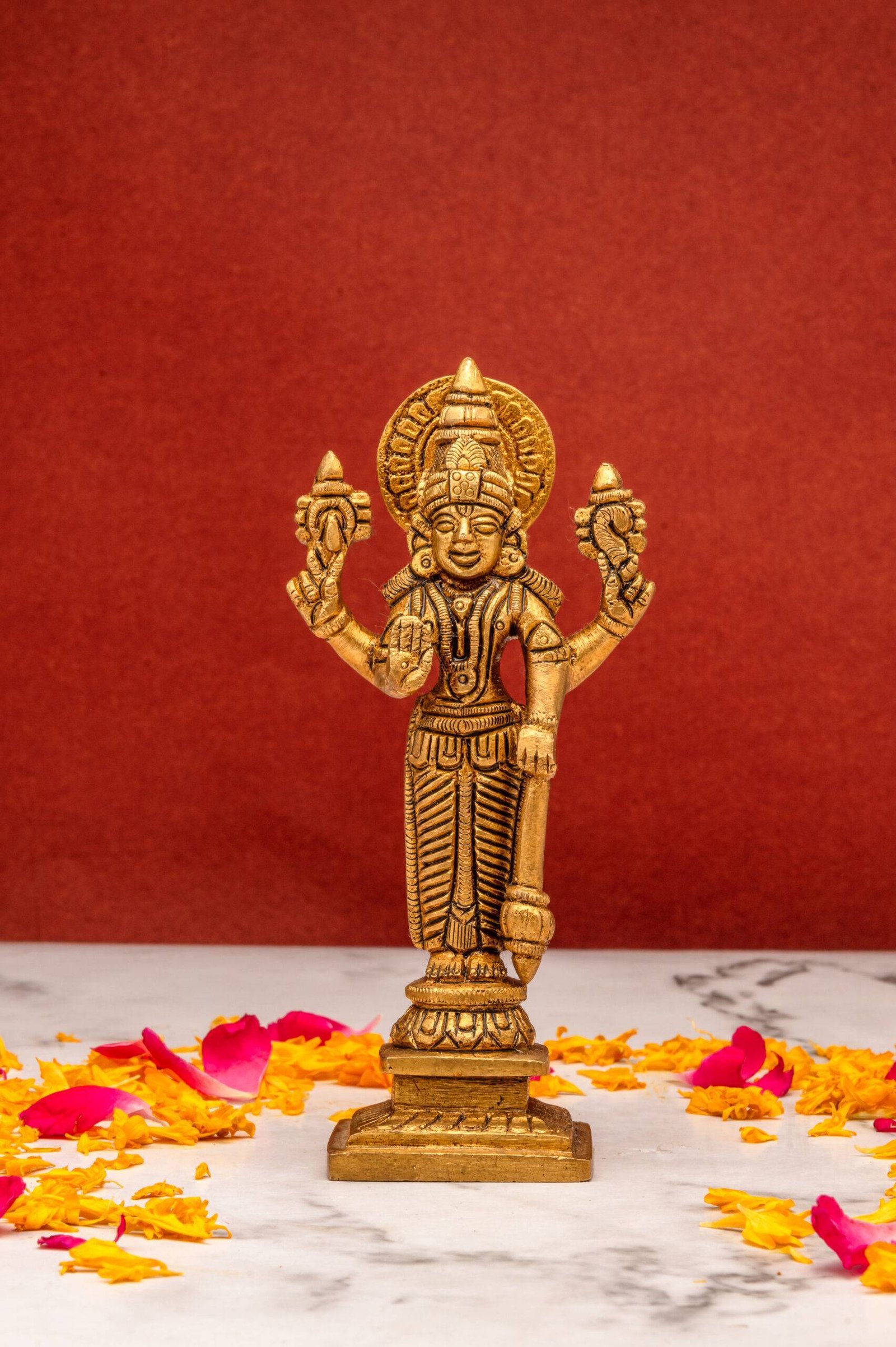 brass Vishnu 292 (8) Vishnu Idol