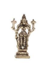 Brass Silver-Coated Superfine Standing Lord Vishnu Idol- 4.35 Inches - Image 5