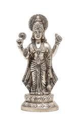 Brass Silver-Coated Superfine Standing Lord Vishnu Idol- 6 Inches - Image 8