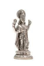 Brass Silver-Coated Superfine Standing Lord Vishnu Idol- 6 Inches - Image 6