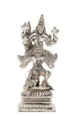 Brass Silver-Coated Superfine Vishnu Laxmi Idol on Garuda - 5.5 Inches - Image 5