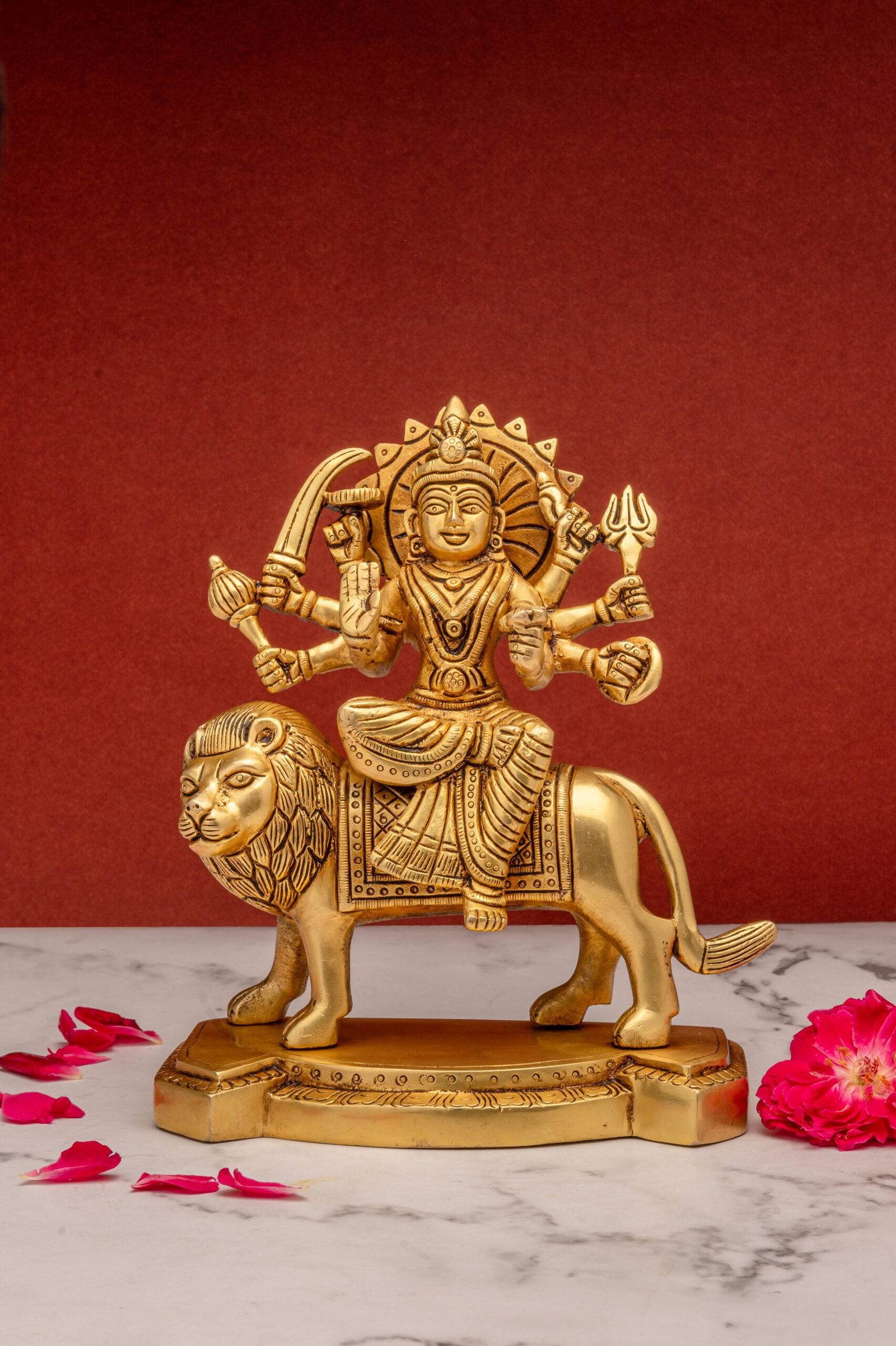 brass durga 70 (6) brass-durga