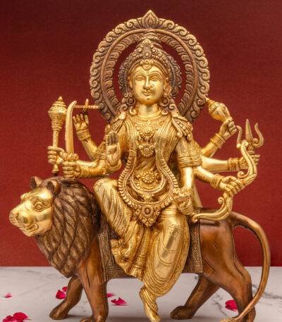 brass durga