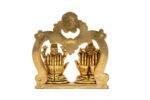 Brass Superfine Ganesh Laxmi Idol - Beautifully Carved - 6 Inch - Image 3