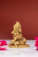 Sitting Brass Hanuman Idol Miniature - Aashirwaad Mudra - 2.5 Inch - Image 2
