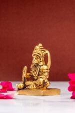Sitting Brass Hanuman Idol Miniature - Aashirwaad Mudra - 2.5 Inch - Image 8