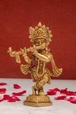 brass krishna
