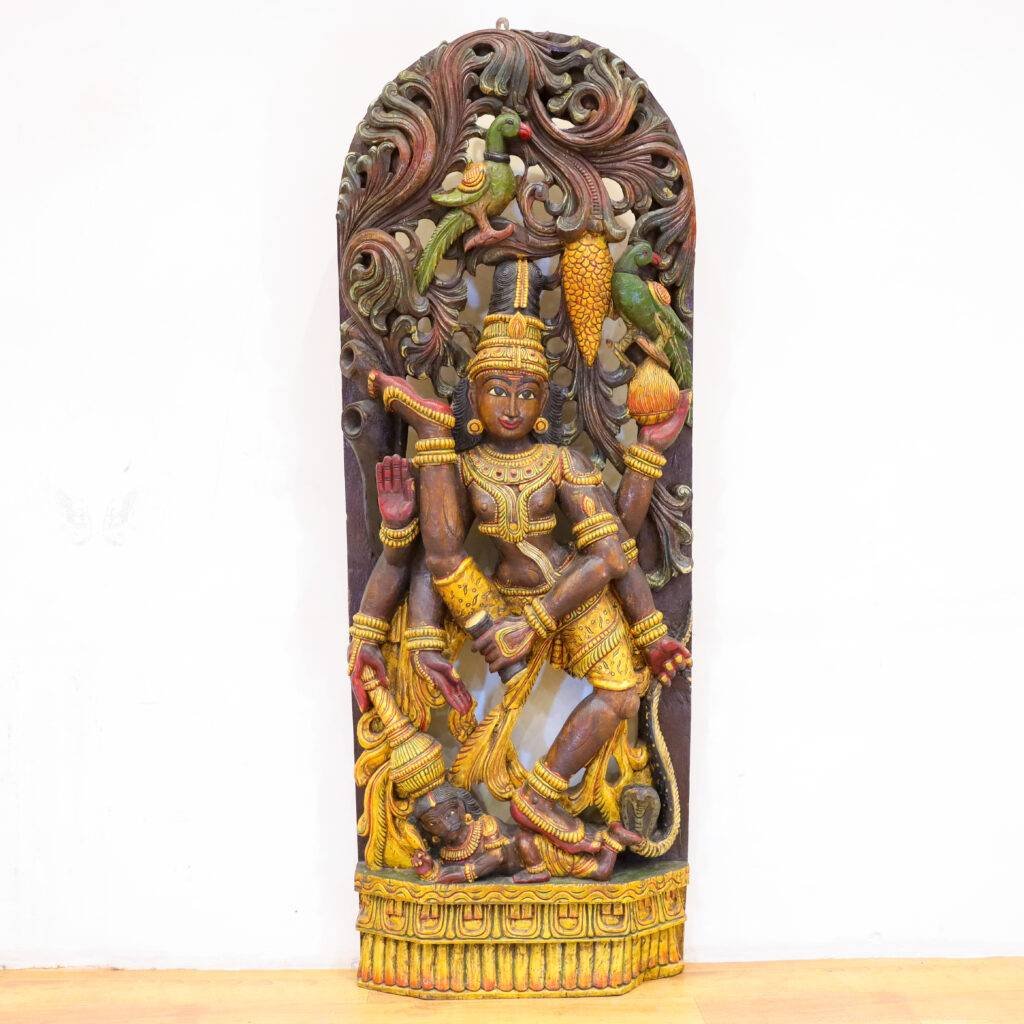 Wooden Nataraja Wall Panel