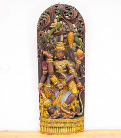 Wooden Nataraja Wall Panel