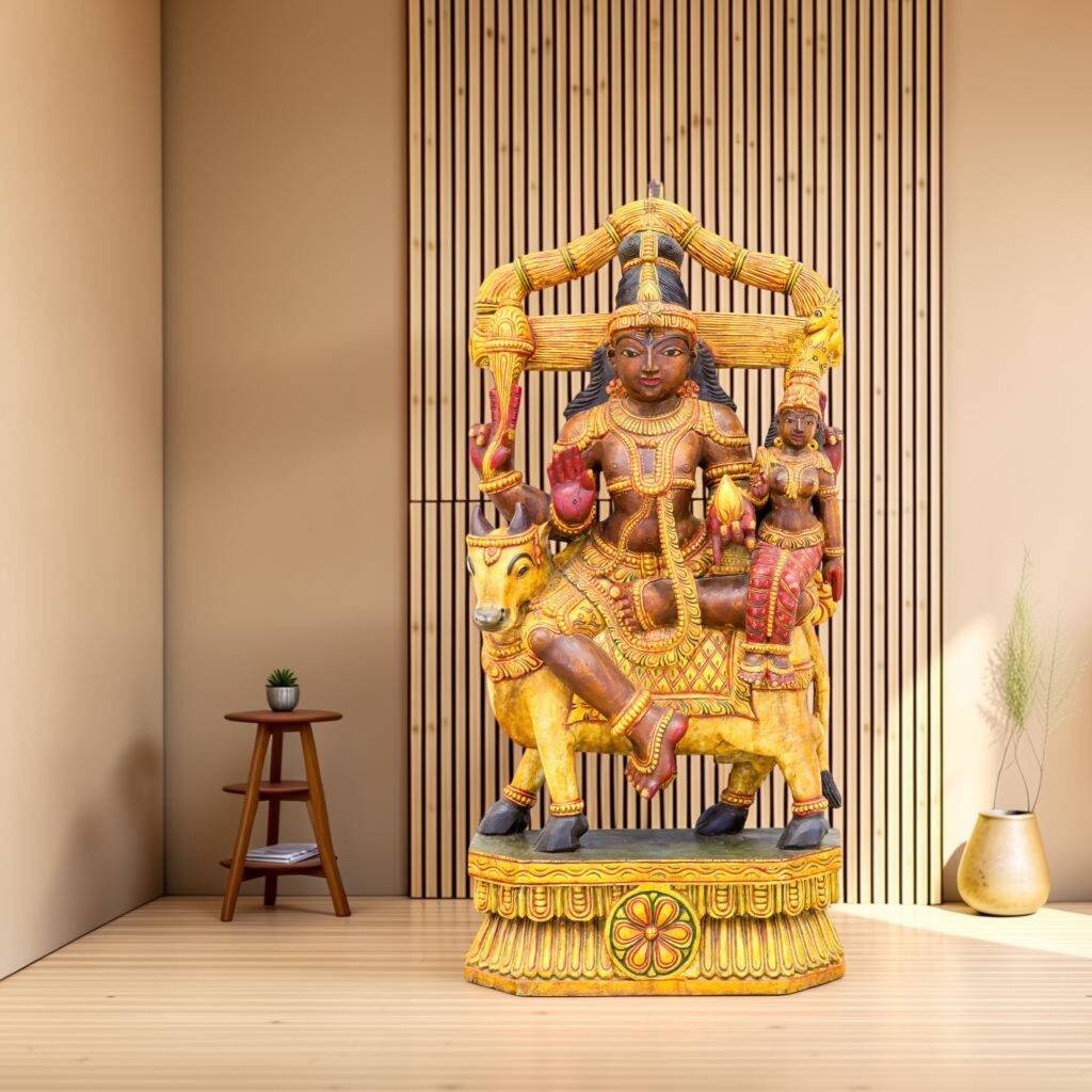 Original image: Shiva Parvati on Nandi Statue