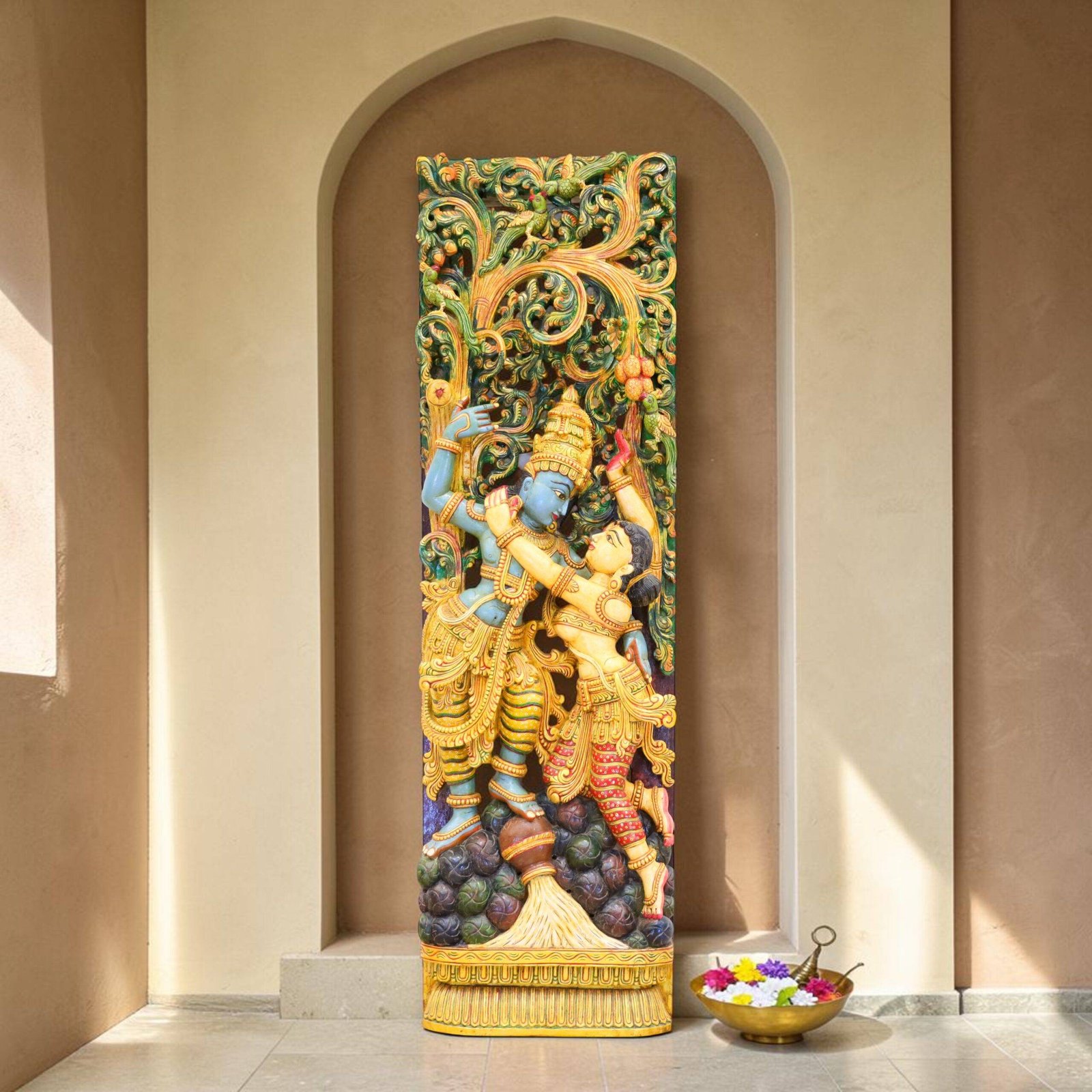 Wooden Radha Krishna-Photoroom Wooden Radha Krishna