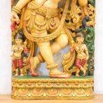 Wooden Apsara Wall Panel