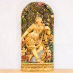 Wooden Apsara Wall Panel