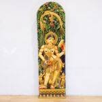 Wooden Apsara Wall Panel