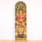 Wooden Ganesha Wall Panel