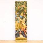 radha krishna wood carving