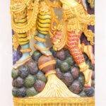 radha krishna wood carving