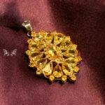 Handcrafted Golden Topaz 92.5 Sterling Silver Pendant