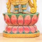 Hand-Carved Wooden Lord Rama Statue 4.75 ft - Image 4