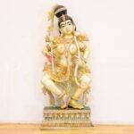 Wooden Apsara Statue