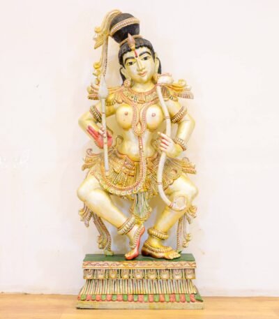 Wooden Apsara Statue