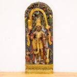 Wooden Lord Vishnu Statue