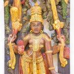 Wooden Lord Vishnu Statue