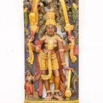 Wooden Lord Vishnu Statue