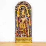 Luxury Handcrafted Wooden Lord Vishnu Statue (3 feet) – Antique Finish Hindu Deity Wall Art & Temple Decor - Image 2