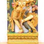 Luxury Handcrafted Wooden Apsara Wall Panel (36 Inches) – Antique Temple Sculpture - Image 2