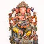 Wooden Lord Ganesha Statue