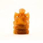 Hand-Carved Orange Aventurine Lord Ganesha Statue (4.3 Inches) – Crystal Vinayaka Murti - Image 4