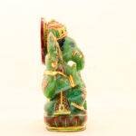 Hand-Carved Natural Green Jade Ganesha Idol (11 Inches) - Image 2
