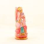 Hand-Carved Natural Rose Quartz Ganesha Idol (8.2 Inches) - Image 3