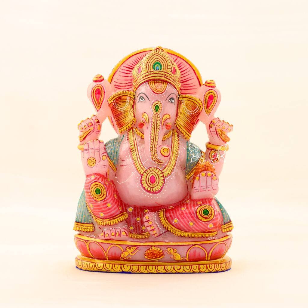 rose Quartz ganesha