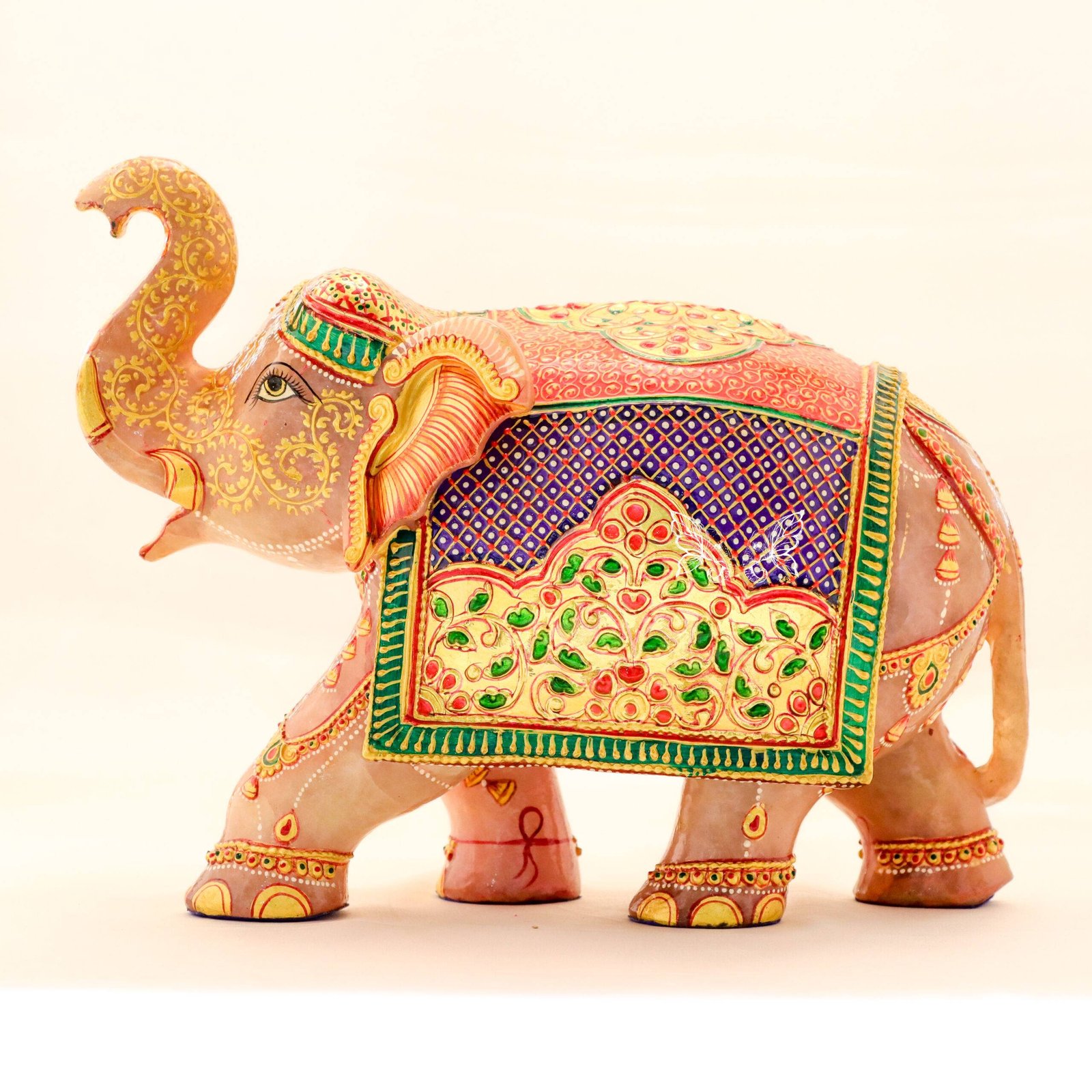 gemstone rose quartz elephant 13 (2) rose quartz elephant