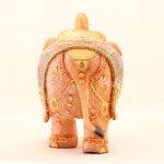 Handcrafted Rose Quartz Elephant Figurine (9.0 Inches) – Monumental Hand-Carved Pink Gemstone Royal Elephant Sculpture - Image 7