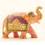 Handcrafted Rose Quartz Elephant Figurine (9.0 Inches) – Monumental Hand-Carved Pink Gemstone Royal Elephant Sculpture - Image 4