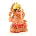 Handcrafted Rose Quartz Ganesha Idol (8.2 Inches) – Premium Hand-Carved Pink Gemstone Vinayaka Sculpture - Image 2