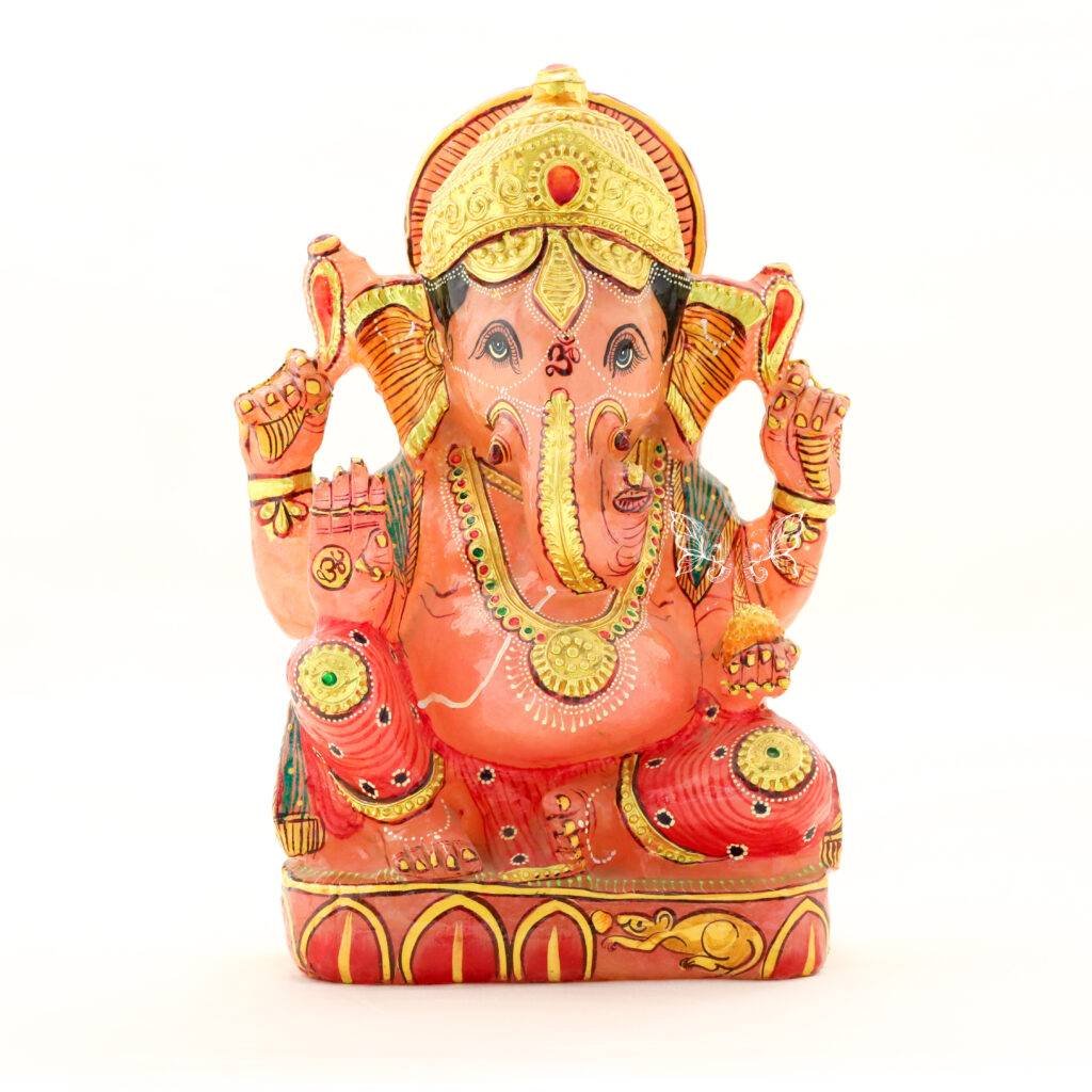 rose quartz ganesha
