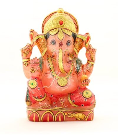 rose quartz ganesha