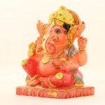 Handcrafted Rose Quartz Ganesha Idol (9.0 Inches) – Premium Hand-Carved Pink Gemstone Vinayaka Sculpture - Image 2