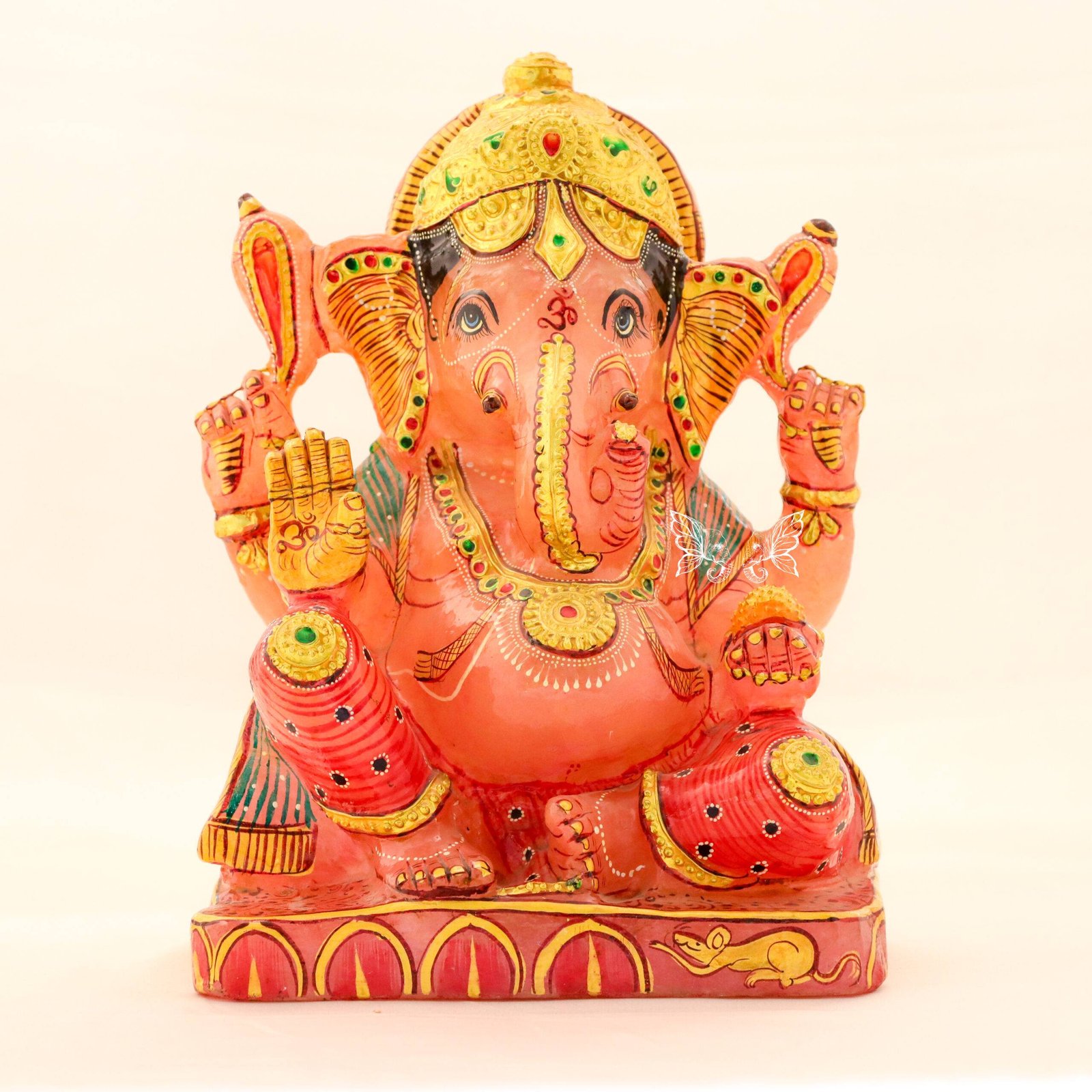 gemstone rose quartz ganesha 14 (4) Rose Quartz Ganesha