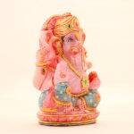 Handcrafted Rose Quartz Ganesha Idol (7.2 Inches) – Premium Hand-Carved Pink Gemstone Vinayaka Sculpture - Image 4