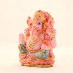 Handcrafted Rose Quartz Ganesha Idol (7.2 Inches) – Premium Hand-Carved Pink Gemstone Vinayaka Sculpture - Image 3