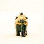 Hand-Painted Green Jade Royal Elephant Statue (2.7 Inches) – Traditional Rajasthani Walking Ambabari Sculpture - Image 6