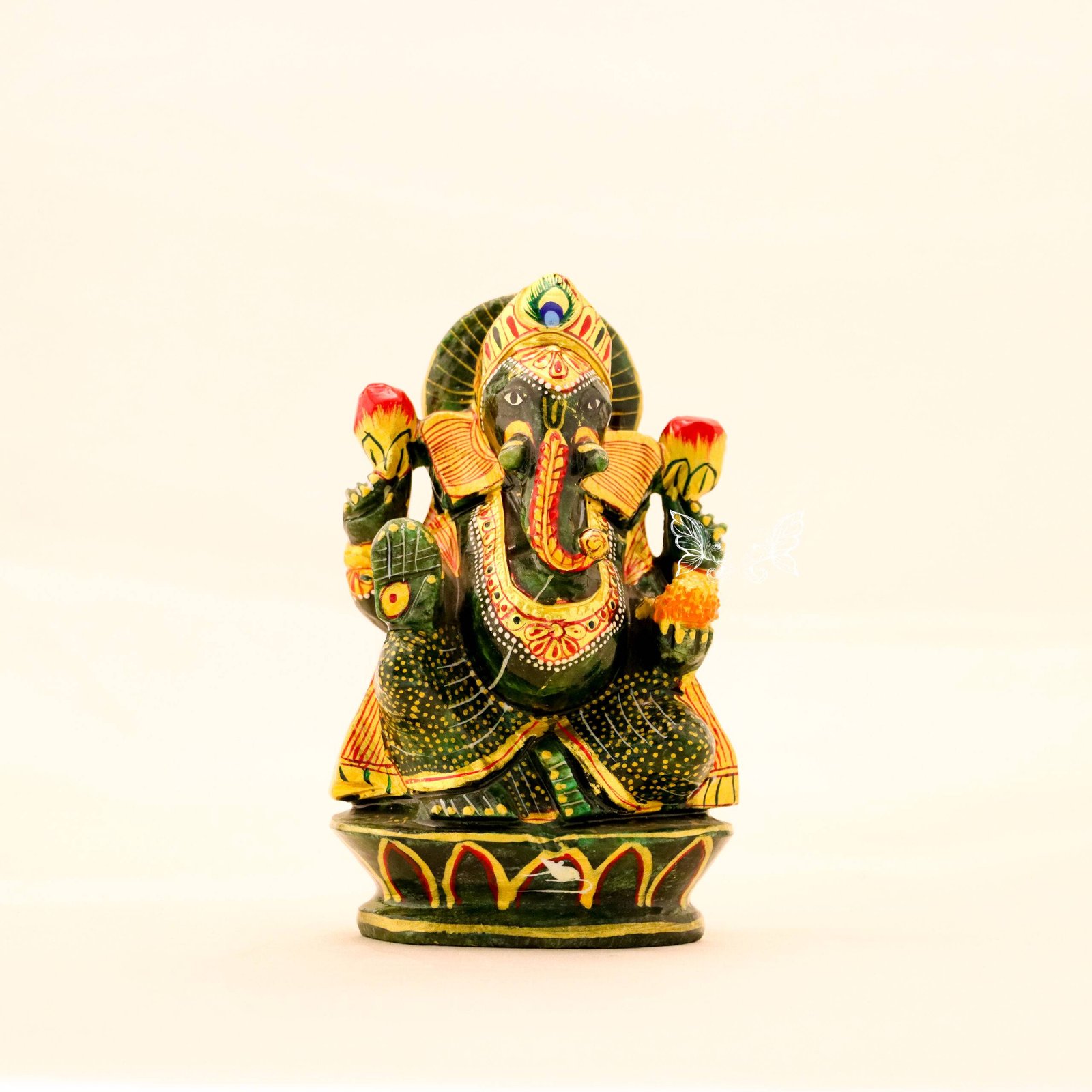 jade ganesha 37-4 Ganesha Statue