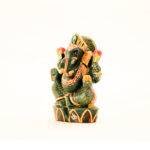 Hand-Carved Green Jade Lord Ganesha Statue (4.3 Inches) – Natural Gemstone Blessing Vinayaka Idol - Image 2